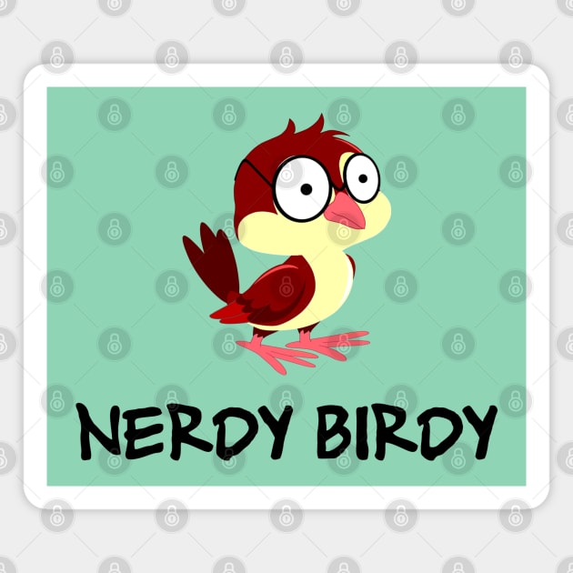 Nerdy Birdy Magnet by SandraKC